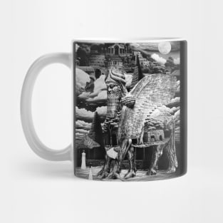 Lamassu Statue Guardian Ancient Mesopotamia Sumeria Assyria Mug